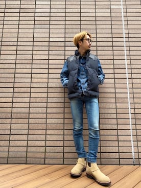 メンズのブーツ ベージュ系 エンジニア コーディネート Zozotown