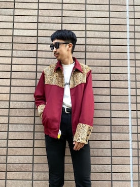 「HYSTERIC GLAMOUR（ヒステリックグラマー）のウエスタンジャケット（その他アウター）」を使った、HOSHIさん（メンズ・170cm）の秋コーディネート