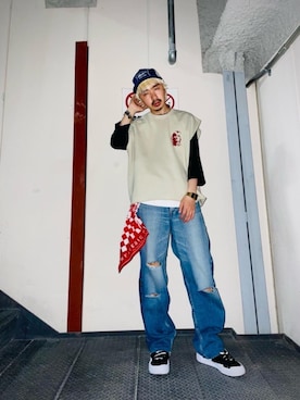 HYSTERIC GLAMOUR（ヒステリックグラマー）の「GUITAR GIRL E バンダナ