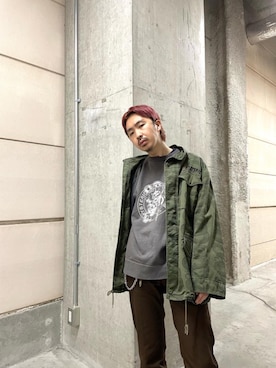 「アイテム（ウォレットチェーン）」を使った、HOSHIさん（メンズ・168cm）の春コーディネート