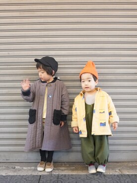 「michirico」｜KとTさん（キッズ・100cm）の春コーディネート