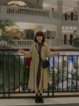 「A.P.C.（アーペーセー）のsac demi-lune 18PC（ショルダーバッグ）」を使った、Tiffany さん（レディース・165cm）の冬コーディネート
