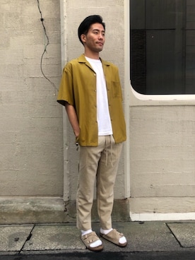 西口さん(メンズ・175cm)の夏コーディネート
