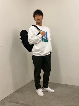 「PRINCE（プリンス）のアイテム」を使った、西口さん（メンズ・175cm）の春コーディネート