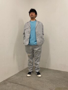 西口さん（メンズ・175cm）の春コーディネート