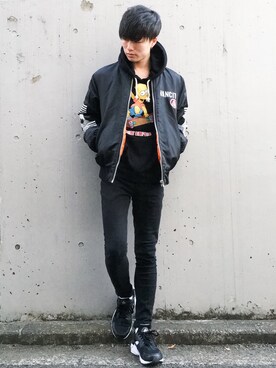 「ハラチ」｜「アイテム（その他）」を使った、kazさん（メンズ・173cm）の冬コーディネート