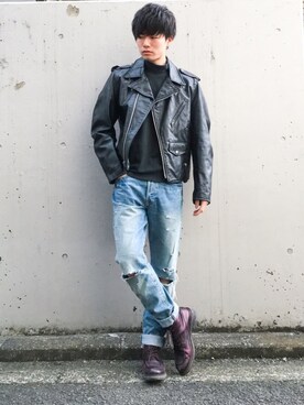 「ドラフトリーバイス」｜kazさん（メンズ・173cm）の冬コーディネート