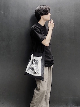 「KICS DOCUMENT.（キクス ドキュメント）のアイテム（トップス）」を使った、kazさん（メンズ・173cm）の夏コーディネート