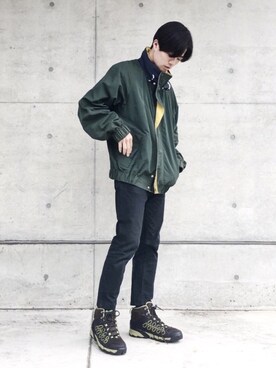 「TOMMY HILFIGER（トミーヒルフィガー）のアイテム（マウンテンパーカー）」を使った、kazさん（メンズ・173cm）の夏コーディネート