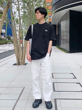 「KICS DOCUMENT.（キクス ドキュメント）のアイテム（トップス）」を使った、kazさん（メンズ・173cm）の春コーディネート