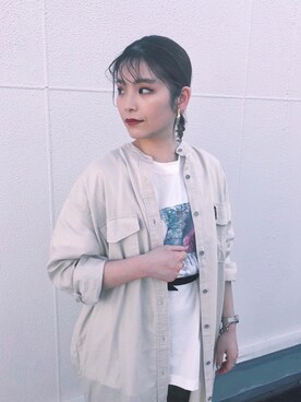「マキの服」｜「アイテム（ワンピース/ドレス）」を使った、マキ（JEANASiS）さん（レディース・165cm）の春コーディネート