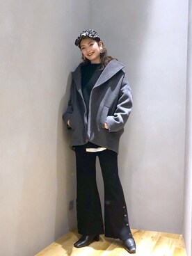 「マキの服」｜「アイテム（ジャケット/アウター）」を使った、マキ（JEANASiS）さん（レディース・165cm）の冬コーディネート