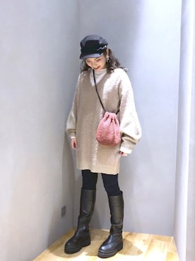 マキ（JEANASiS）さん（レディース・165cm）の冬コーディネート