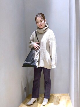 マキ(JEANASiS)さん(レディース・165cm)の冬コーディネート