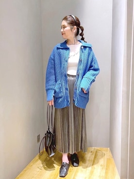 「JEANASIS（ジーナシス）のアイテム（その他アウター）」を使った、マキ（JEANASiS）さん（レディース・165cm）の冬コーディネート