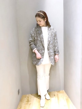 「マキの服」｜「アイテム（ジャケット/アウター）」を使った、マキ（JEANASiS）さん（レディース・165cm）の冬コーディネート