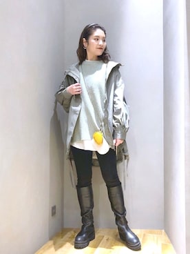 「マキの服」｜「アイテム（ジャケット/アウター）」を使った、マキ（JEANASiS）さん（レディース・165cm）の冬コーディネート