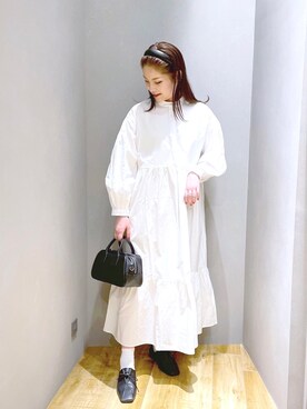 「マキの服」｜「アイテム（ワンピース/ドレス）」を使った、マキ（JEANASiS）さん（レディース・165cm）の冬コーディネート