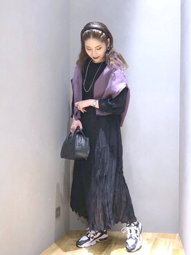 「マキの服」｜「アイテム（ワンピース/ドレス）」を使った、マキ（JEANASiS）さん（レディース・165cm）の春コーディネート