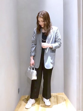 「マキの服」｜「アイテム（ジャケット/アウター）」を使った、マキ（JEANASiS）さん（レディース・165cm）の春コーディネート