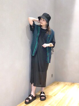「マキの服」｜「アイテム（ワンピース/ドレス）」を使った、マキ（JEANASiS）さん（レディース・165cm）の春コーディネート
