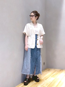 「マキの服」｜マキ（JEANASiS）さん（レディース・165cm）の春コーディネート