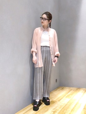 「マキの服」｜マキ（JEANASiS）さん（レディース・165cm）の夏コーディネート