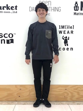 「LOGOS（ロゴス）のアイテム」を使った、coen こまつさん（メンズ・170cm）の秋コーディネート