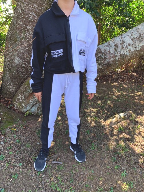 Adidas Originals アディダスオリジナルス のブルゾンを使ったキッズ人気ファッションコーディネート Sciaky