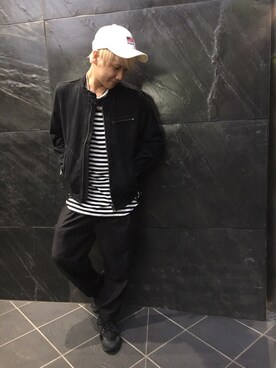 「ハラチ」｜「アイテム（デニムジャケット）」を使った、Takuyaさん（メンズ・168cm）の夏コーディネート