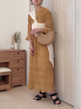 𝚍𝚊𝚛𝚊.さん（レディース・163cm）の春コーディネート