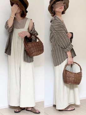 𝚍𝚊𝚛𝚊.さん（レディース・163cm）の夏コーディネート