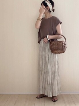 𝚍𝚊𝚛𝚊.さん（レディース・163cm）の夏コーディネート