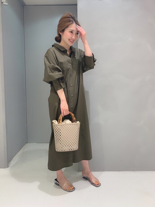Cast 鶴屋百貨店ちかさんのシャツワンピースを使ったコーディネート Zozotown
