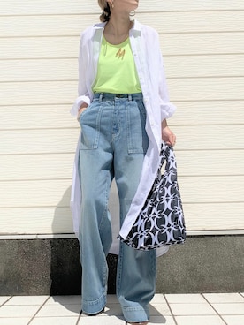 「Q（キュー）のアイテム」を使った、Q♥Officialさん（レディース・155cm）の夏コーディネート