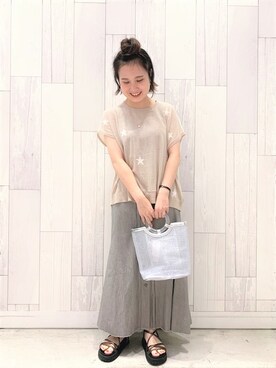 Q♥Officialさん(レディース・155cm)の夏コーディネート