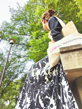 「お買い物」｜「アイテム（スカート）」を使った、Q♥Officialさん（レディース・154cm）の夏コーディネート