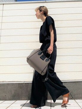 「おとなコーデ」｜「アイテム（トートバッグ）」を使った、Q♥Officialさん（レディース・155cm）の夏コーディネート