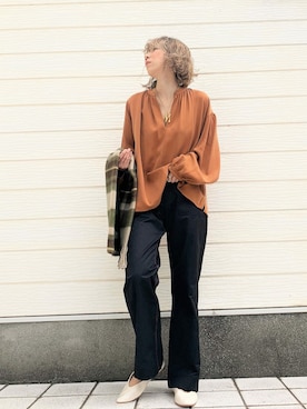 Q♥Officialさん（レディース・155cm）の秋コーディネート