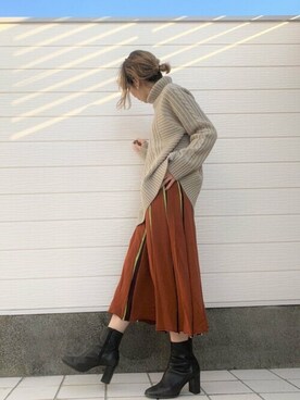 Q♥Officialさん（レディース・155cm）の冬コーディネート