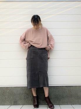 Q♥Officialさん（レディース・155cm）の冬コーディネート