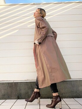 「Q（キュー）のアイテム（MA-1）」を使った、Q♥Officialさん（レディース・155cm）の秋コーディネート