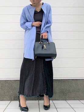 「Yves Saint Laurent（イヴサンローラン）のアイテム」を使った、Q♥Officialさん（レディース・155cm）の冬コーディネート