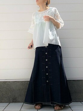 Q♥Officialさん（レディース・155cm）の春コーディネート