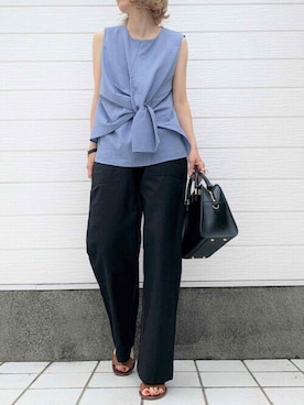 「Yves Saint Laurent（イヴサンローラン）のアイテム」を使った、Q♥Officialさん（レディース・155cm）の夏コーディネート