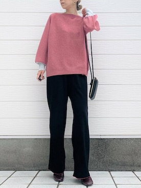 「CELINE（セリーヌ）のアイテム（ブーツ）」を使った、Q♥Officialさん（レディース・155cm）の秋コーディネート