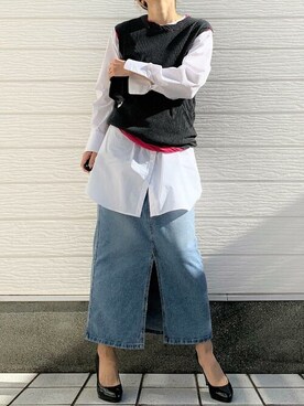 Q♥Officialさん（レディース・155cm）の冬コーディネート