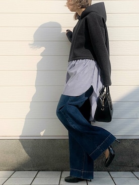 「Yves Saint Laurent（イヴサンローラン）のアイテム」を使った、Q♥Officialさん（レディース・155cm）の冬コーディネート