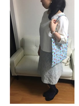 「LADUREE（ラデュレ）のアイテム」を使った、KKさん（レディース・153cm）の春コーディネート