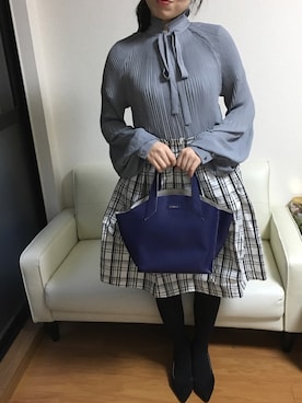 「UNTITLED（アンタイトル）のアイテム（スカート）」を使った、KKさん（レディース・153cm）の春コーディネート